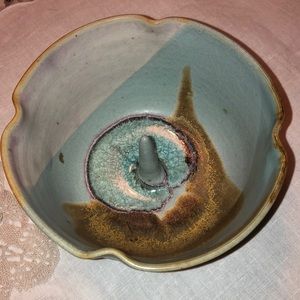 Vintage pottery Apple baking bowl